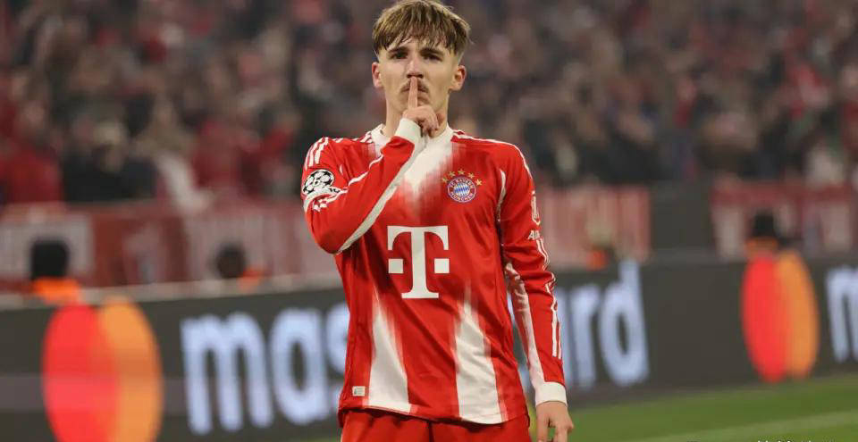 拜仁新星崛起!17岁欧冠三连击刷新姆巴佩纪录,身价短短3个月飙涨13倍